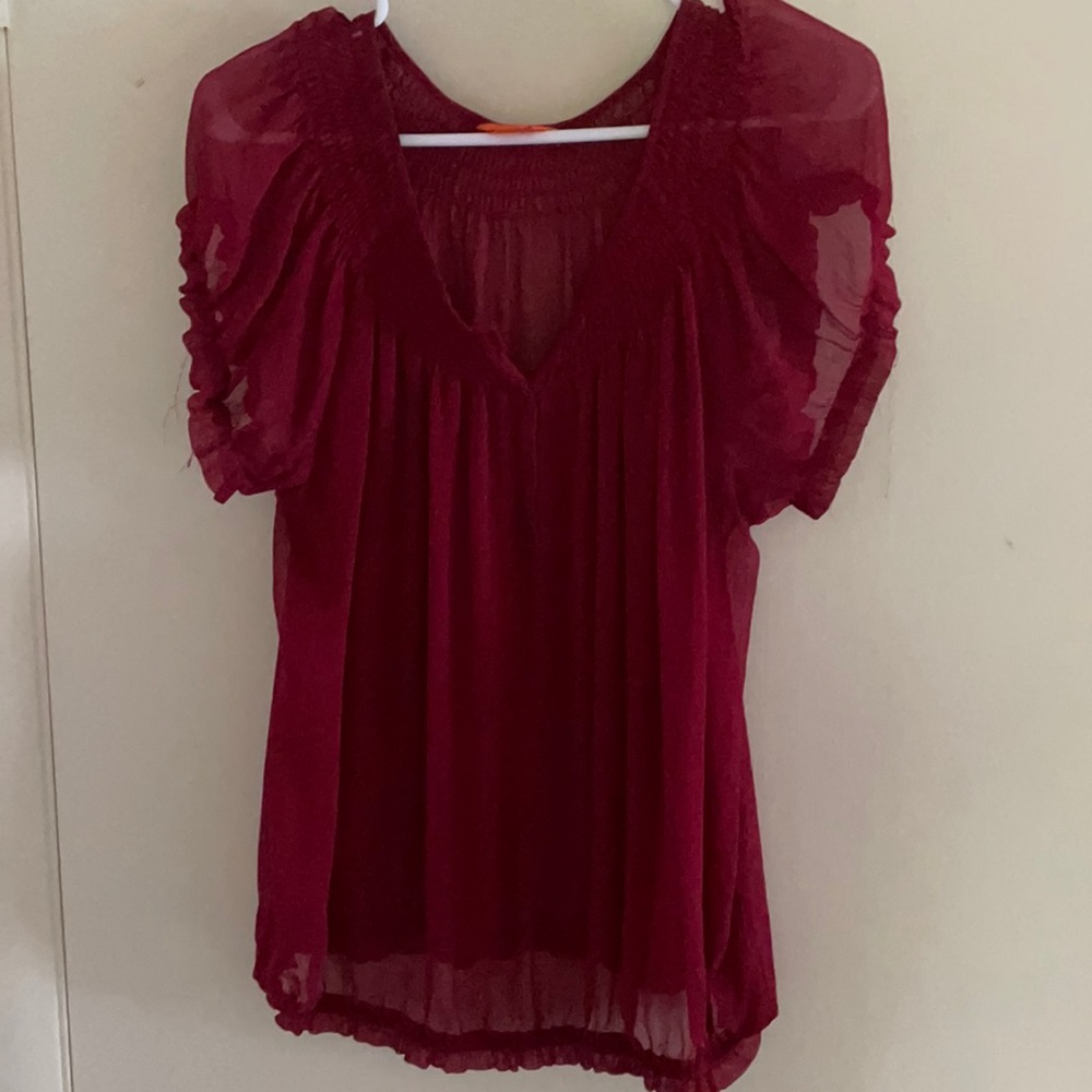 Red blouse